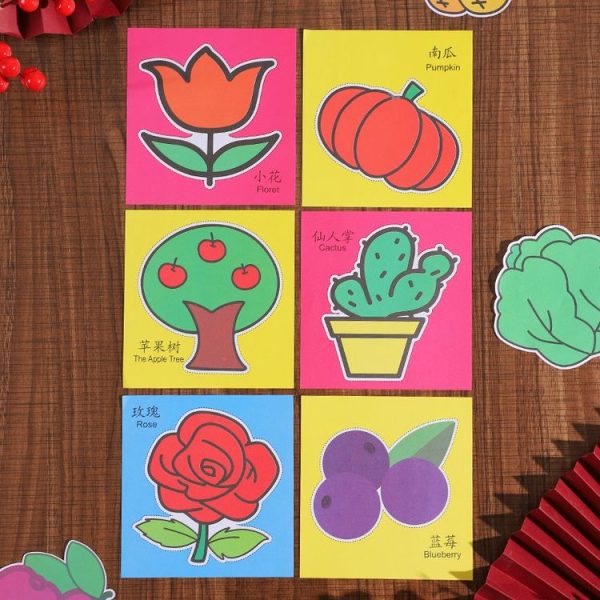 Cartoon Educational Paper Cutting Set Children DIY Handmade Materials, Color: Animal - Image 4