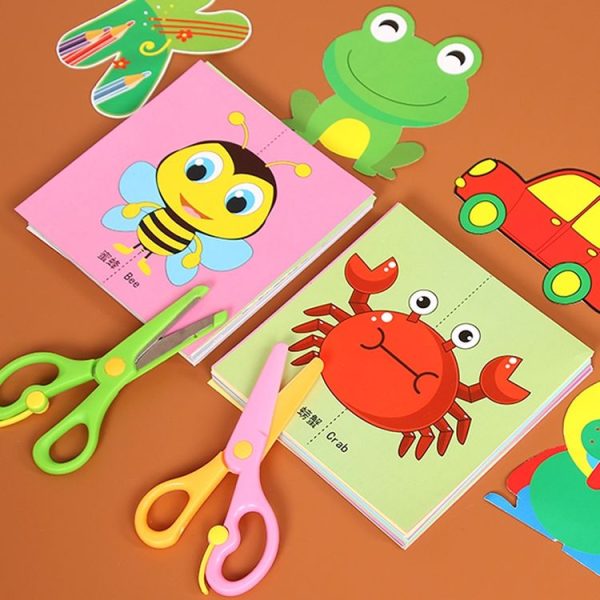 Cartoon Educational Paper Cutting Set Children DIY Handmade Materials, Color: Animal - Image 6