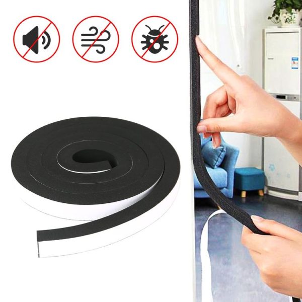 5m / Roll 2cm Width 3mm Thickness Foam Strips With Adhesive High Density Foam Closed Cell Tape Seal For Doors And Windows - Image 2