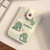 Pull-out Multi-card Slot ID Card Holder Large Capacity Cartoon Card Bag, Color: Green