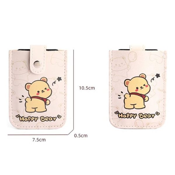 Pull-out Multi-card Slot ID Card Holder Large Capacity Cartoon Card Bag, Color: Green - Image 2