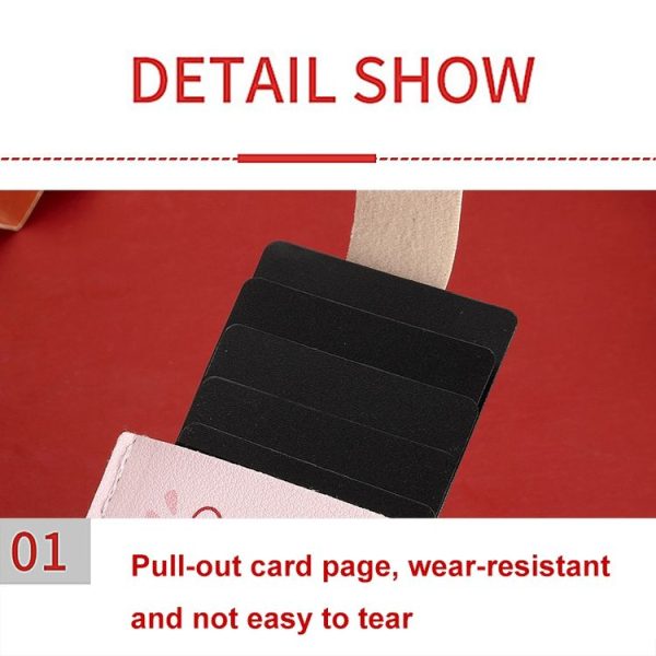Pull-out Multi-card Slot ID Card Holder Large Capacity Cartoon Card Bag, Color: Green - Image 3