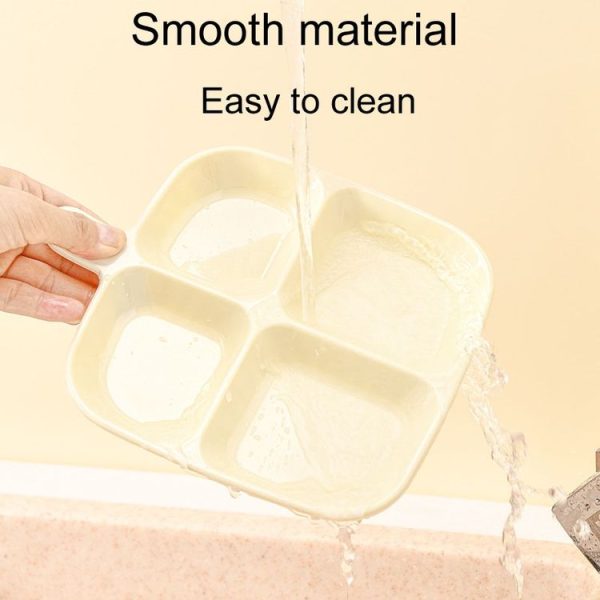 Multipurpose Quad Compartment Side Dish Kitchen Storage Spice Tray (Transparent) - Image 4