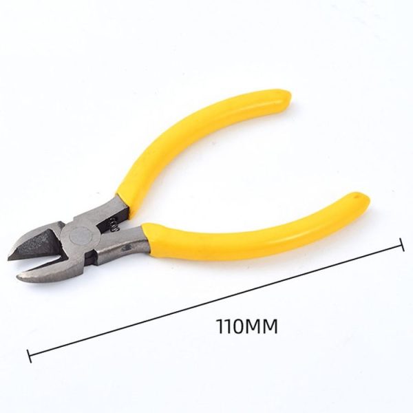 4.5 Inch Industrial Grade Mini Wire Pliers Portable Handmade Pliers With Plasticized Handle (Diagonal Mouth Plier) - Image 2