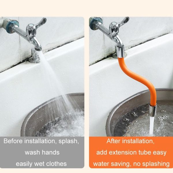 Faucet Splash-proof Universal Bending Shaping Extension Tube, Length: 20cm - Image 6