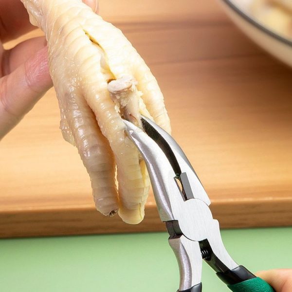 Chicken Claw Boning Tool Boning Knife Chicken Feet Bone Removal Pliers, Color: Blue - Image 2