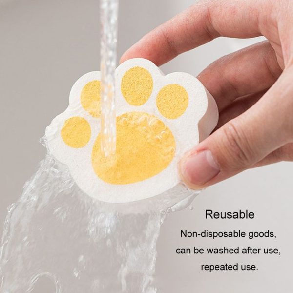 Bathroom Glass Mirror Stain Removal Watermark Sponge Rub Faucet Descaling Cleaning Tool (Pink) - Image 6