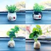 Mini Car Potted Ornaments Decoration Simulated Flower Pots, Style: Lucky Fruit White Bottle - Image 2