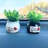 Mini Car Potted Ornaments Decoration Simulated Flower Pots, Style: Lucky Fruit White Bottle - Image 5