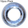 10pcs / Pack Gas Stove Oil-Proof Pad Cooktop Tinfoil Circle Kitchen Aluminum Foil Cleaning Mat, Model: Round