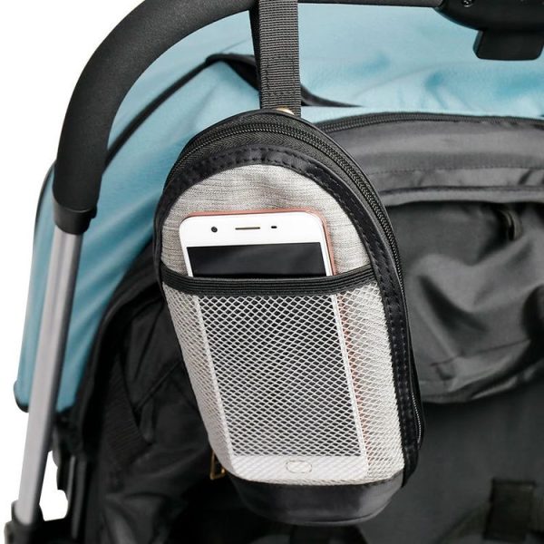 TOGGI Portable Large Capacity Multifunctional Baby Stroller Bottle Bag (Grey) - Image 6