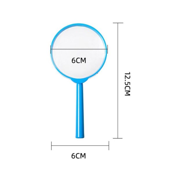 4pcs Children Color Magnifier 60mm Handheld Plastic Magnifying Glass, Color Random Delivery - Image 4
