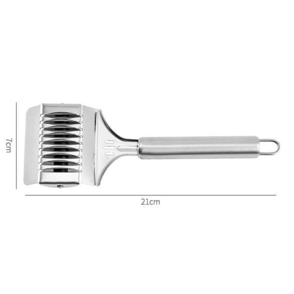 Stainless Steel Roller Noodle Cutter Kitchen Vegetable Onion And Garlic Chopping Tools, Model: SJ-13 - Image 3