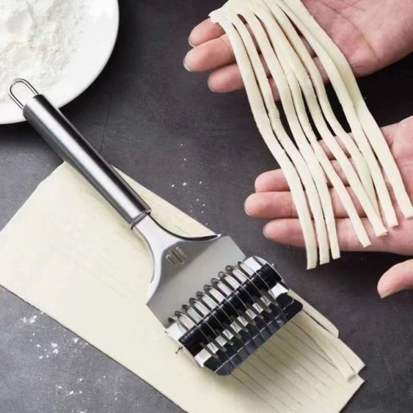 Stainless Steel Roller Noodle Cutter Kitchen Vegetable Onion And Garlic Chopping Tools, Model: SJ-13 - Image 8