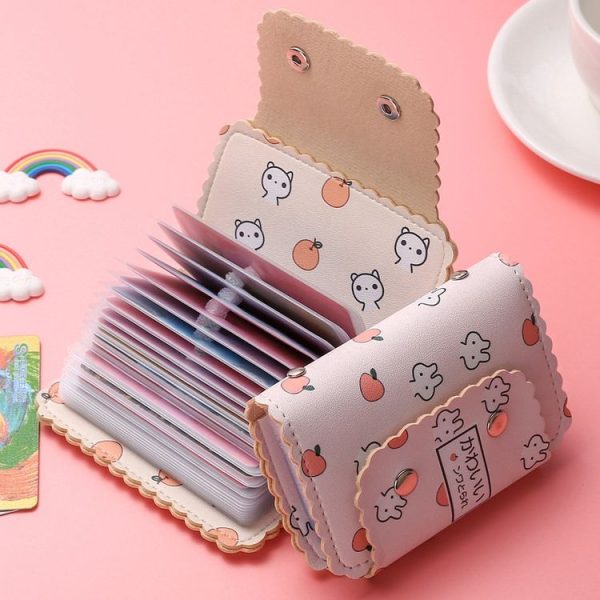 Mini Cute Cartoon Multi-card Slot Credit Card Holder Change ID Storage Bag, Color: Pink-Rabbit - Image 6