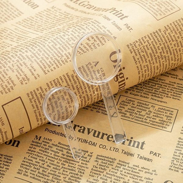 40mm 10pcs 3X Magnifying Glass Plastic Transparent Integrated Handheld HD Children Toy Magnifier - Image 4