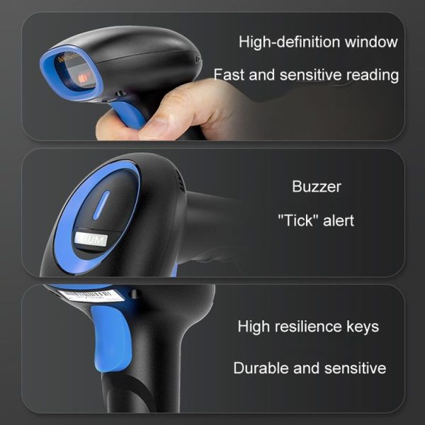 Supermarket Cashier Express Scanner Warehouse Handheld Barcode Scanning Device, Model: Wired Red Light - Image 7