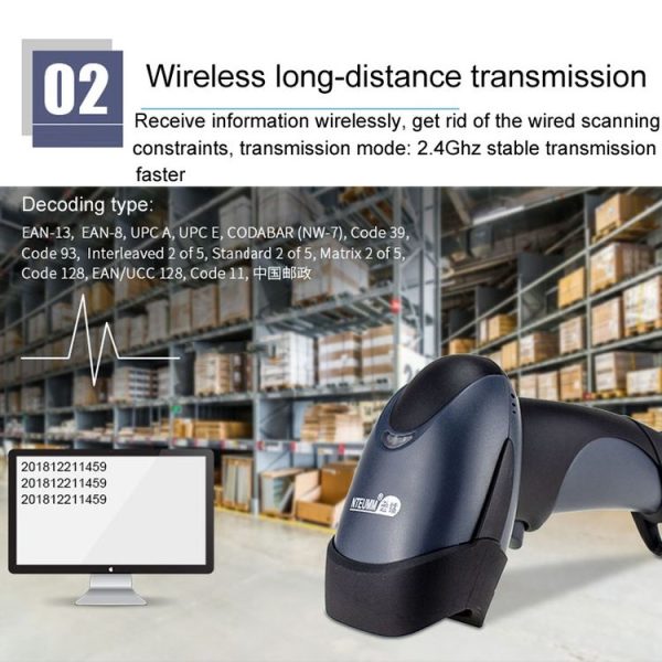 NETUM One-Dimensional Self-Sensing Code Sweeper Handheld Mobile Red Light Scanning Machine, Model: Wired - Image 5