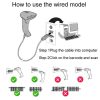 NETUM One-Dimensional Self-Sensing Code Sweeper Handheld Mobile Red Light Scanning Machine, Model: Wired - Image 9