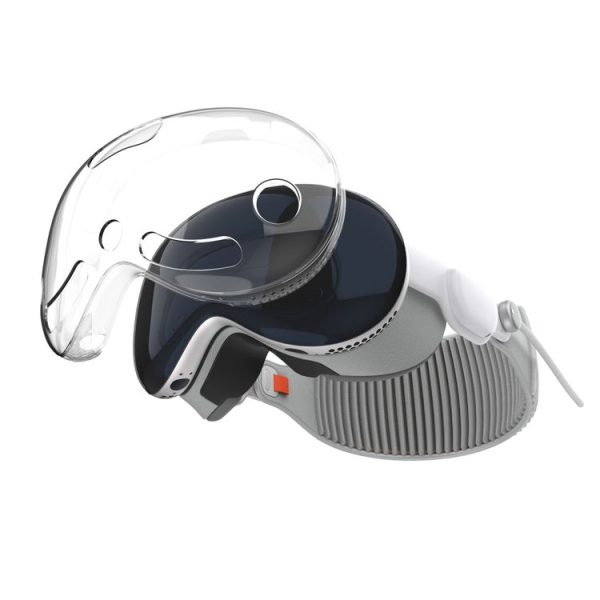 Apple Vision Pro Protective Case VR Headset Device Accessories, Color: Transparent TPU - Image 2