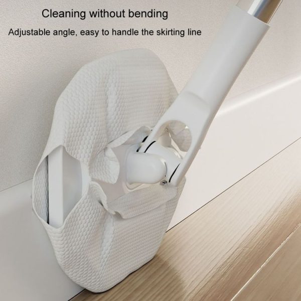 Washcloth Mop Clip Household Disposable Washcloth Wet Wipes Secondary Use Mop (Telescopic Rod) - Image 4