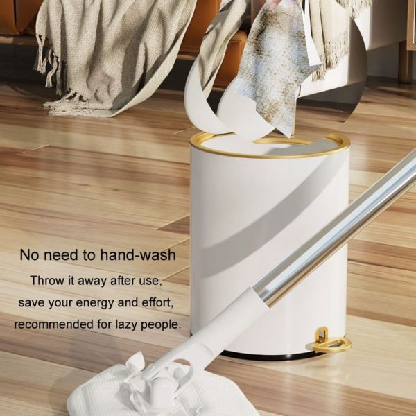 Washcloth Mop Clip Household Disposable Washcloth Wet Wipes Secondary Use Mop (Telescopic Rod) - Image 9
