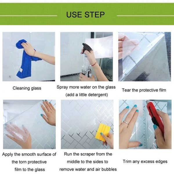 Electrostatic Frosted Anti-Peep Glass Thermal Insulation Window Film, Length: 30cm Wide / Meter (Glue-free Pure Matte) - Image 7