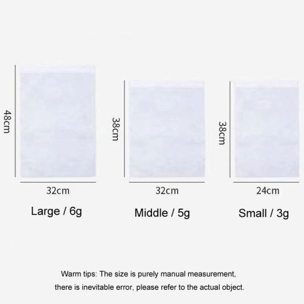 50pcs / Pack 24x38cm Small Portable Thickened Non-Woven Anti-Yellowing And Sunscreen Shoe Bag Shoe Storage Bag - Image 3