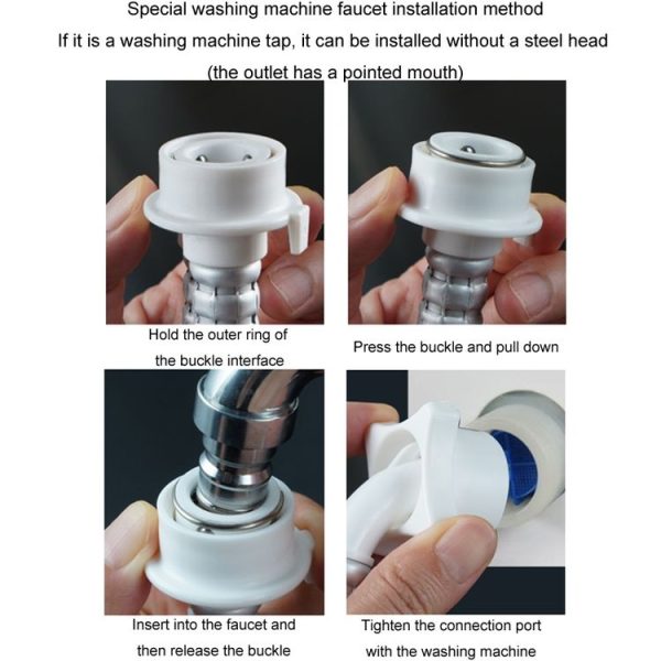 Fully Automatic Washing Machine Water Inlet Hose Adapter, Length: 1m - Image 8