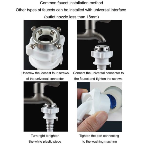 Fully Automatic Washing Machine Water Inlet Hose Adapter, Length: 1m - Image 9