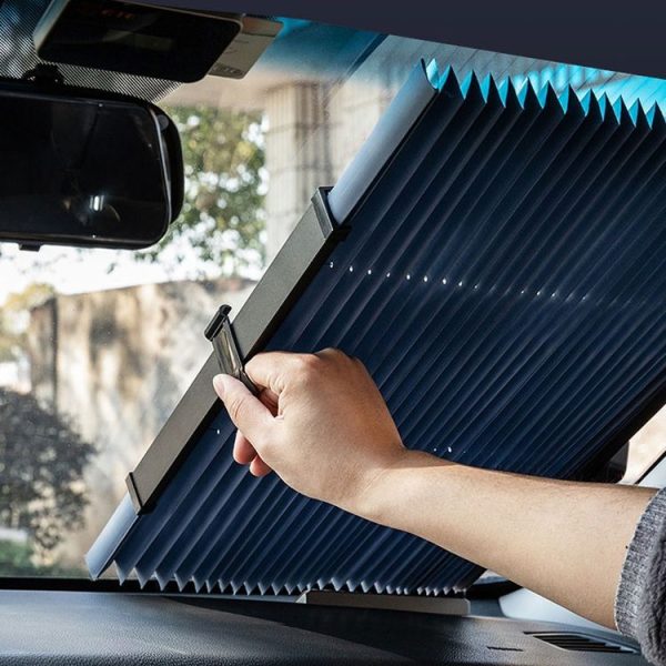 46 x 120cm Car Front Gear Auto Retractable Sunshade Household Pleated Window Covering - Image 10