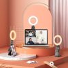 Desktop Ring Fill Light Video Conferencing Computer Fill Lamp With Multi-Function Bracket 3000-6500K - Image 2