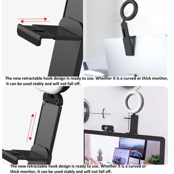 Desktop Ring Fill Light Video Conferencing Computer Fill Lamp With Multi-Function Bracket 3000-6500K - Image 5