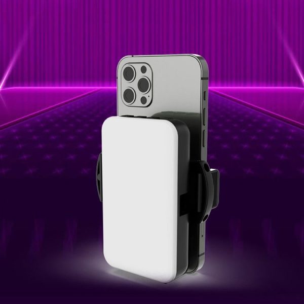 RGB Fill Light Photography Lamp With Hidden Folding Phone Clip & Cold Shoe Interface F-615 - Image 2