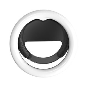 10cm Mobile Phone Fill Light Half-Ring Clip Type Unblocked Screen Lamp (Black)