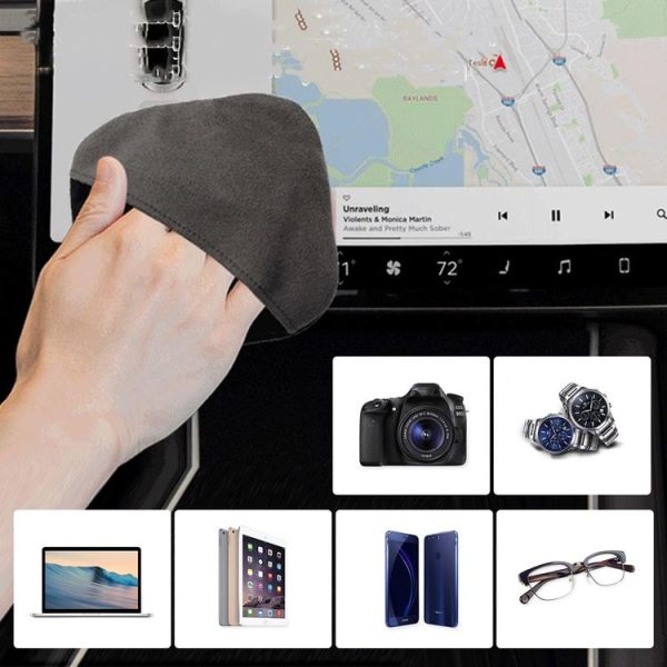Microfiber Laptop Screen Cleaning Towel For LCD, Phone, Car Screen (Square) - Image 7