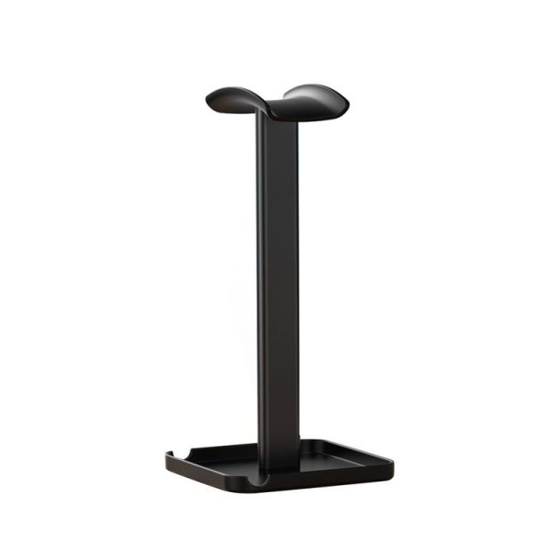 Desktop Headphone Holder Cell Phone Tablet Stand (Black)
