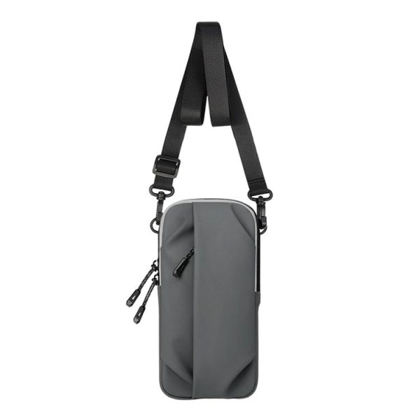 Outdoor Sports Fitness Crossbody Bag Men And Women Multi-Function Mobile Phone Arm Bag (Grey)