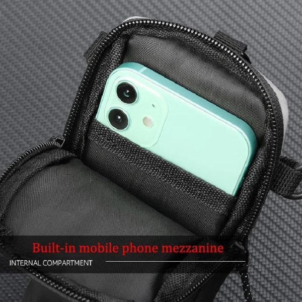 Outdoor Sports Fitness Crossbody Bag Men And Women Multi-Function Mobile Phone Arm Bag (Grey) - Image 12