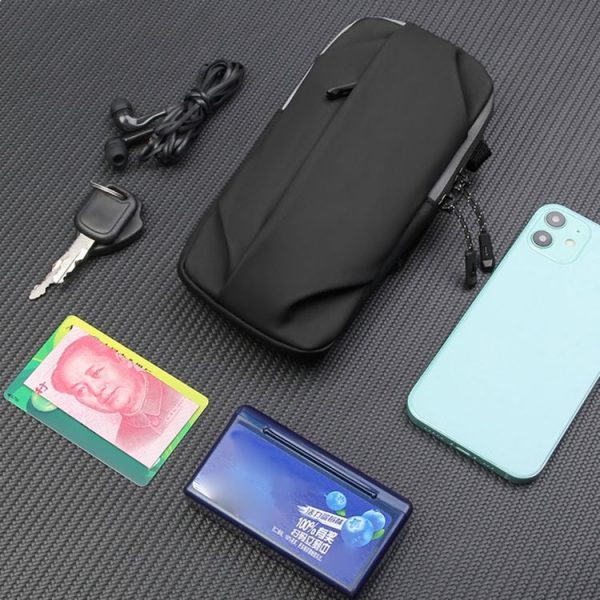 Outdoor Sports Fitness Crossbody Bag Men And Women Multi-Function Mobile Phone Arm Bag (Grey) - Image 14