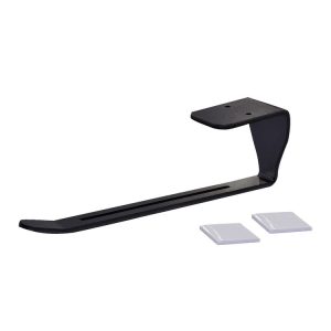 Tumbler Lid Organizer Self-Adhesive Under-Cabinet Cup Lid Storage Rack, Color: Black