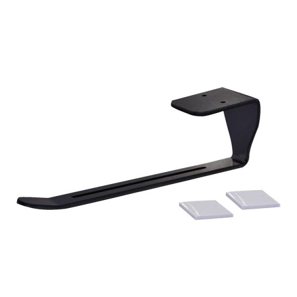 Tumbler Lid Organizer Self-Adhesive Under-Cabinet Cup Lid Storage Rack, Color: Black