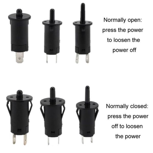 3pcs Refrigerator Door Light Switch Wardrobe Door Self-reset Switch, Size: Normally Open 4.6mm - Image 2