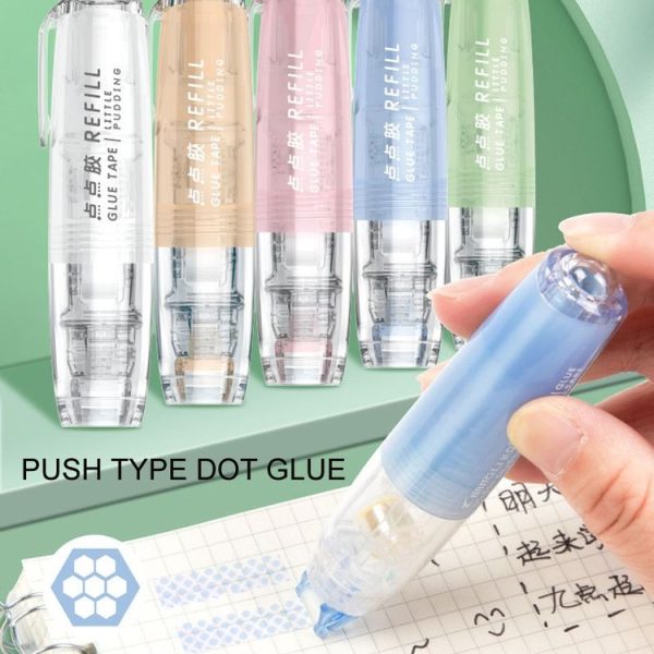 Push-Dry Quick Glue Stick Correction Tape Double Sided Adhesive For Handmade Handbook (Blue) - Image 3