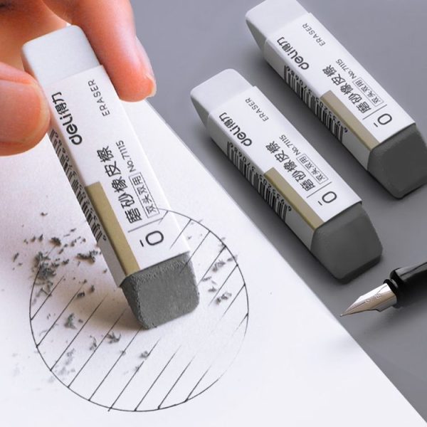 Deli 71115 Semi-frosted Pen Eraser Erasable Pencil Neutralizer Pen - Image 3