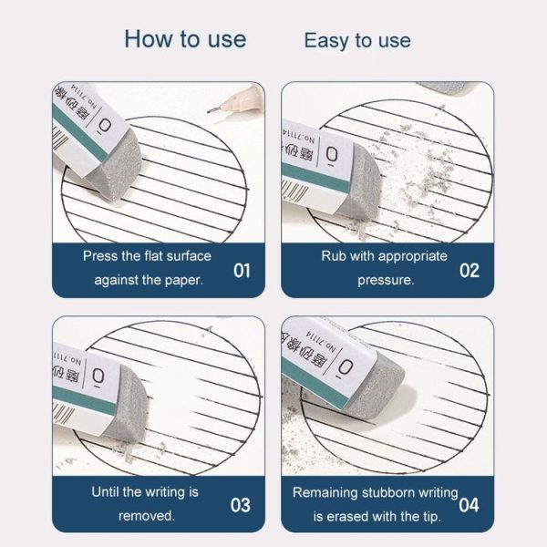 Deli 71115 Semi-frosted Pen Eraser Erasable Pencil Neutralizer Pen - Image 7