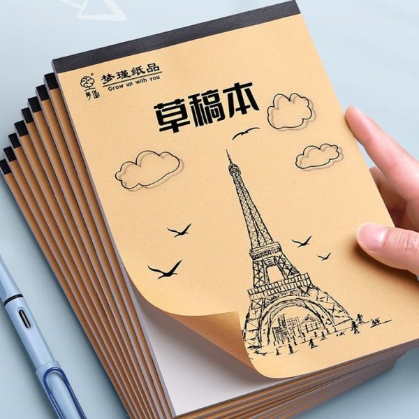 100 Pages / Book Thickened Glue Binding Draft Book Students Multipurpose Blank Sketch Paper (Upgraded) - Image 2