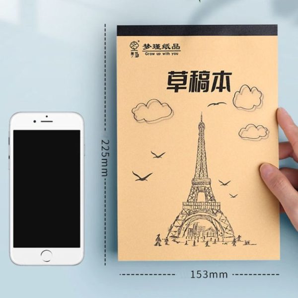 100 Pages / Book Thickened Glue Binding Draft Book Students Multipurpose Blank Sketch Paper (Upgraded) - Image 3