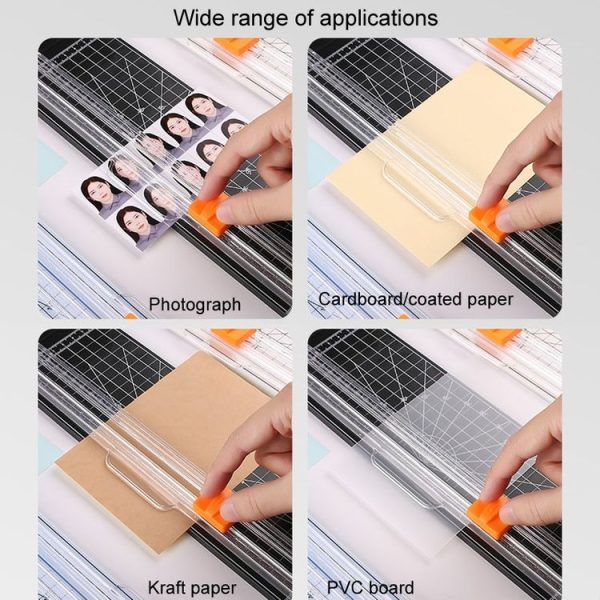 HUANMEI For A3 A4 A5 Paper Cutter With Pull-out Ruler DIY Small Portable Photo Die Cutting Machine (White) - Image 11