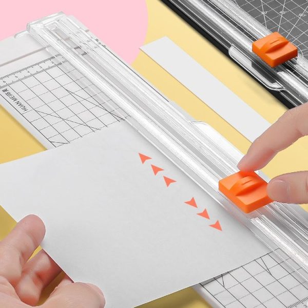 HUANMEI For A3 A4 A5 Paper Cutter With Pull-out Ruler DIY Small Portable Photo Die Cutting Machine (White) - Image 2